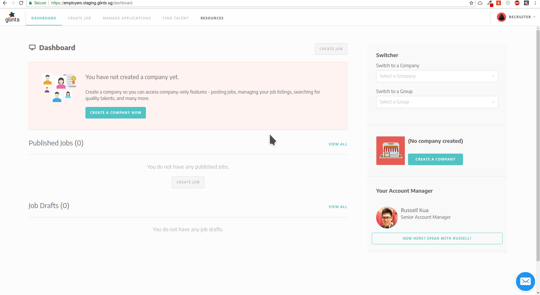 Approve Company To TalentHunt